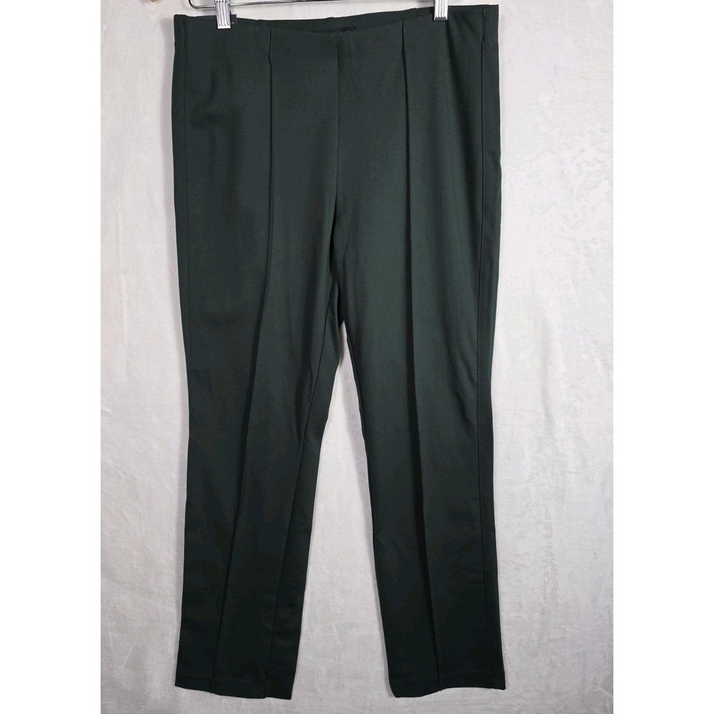 Banana Republic Ponte Pants L Green High Rise Slim Stretch Pull On NWT - Picture 2 of 10